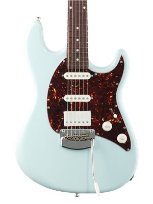 Ernie Ball Music Man Cutlass HSS Tremolo Guitar with Case Powder Blue